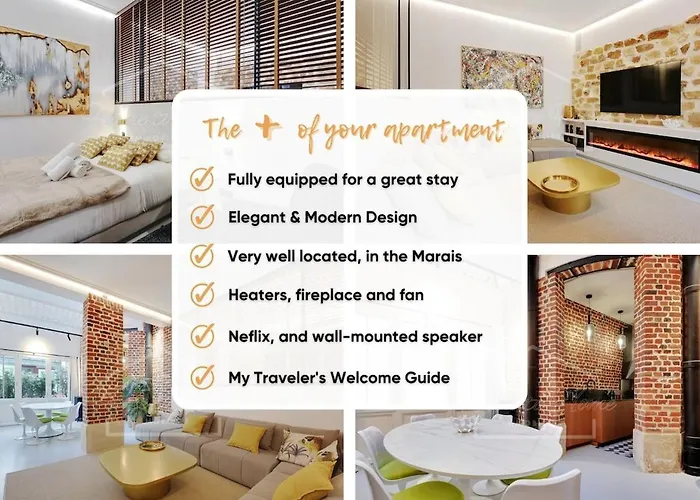 Le Marais Luxury & Trendy 아파트 *